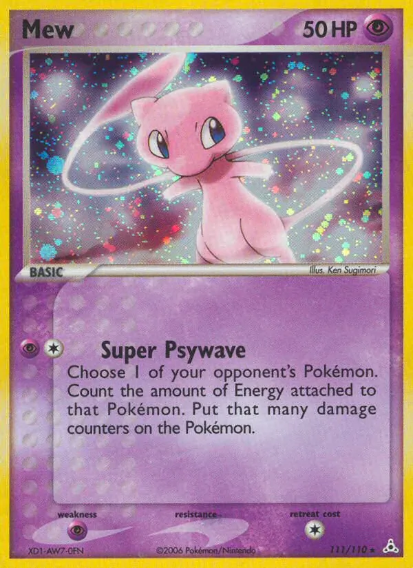 Mew - Holon Phantoms Pokemon Card