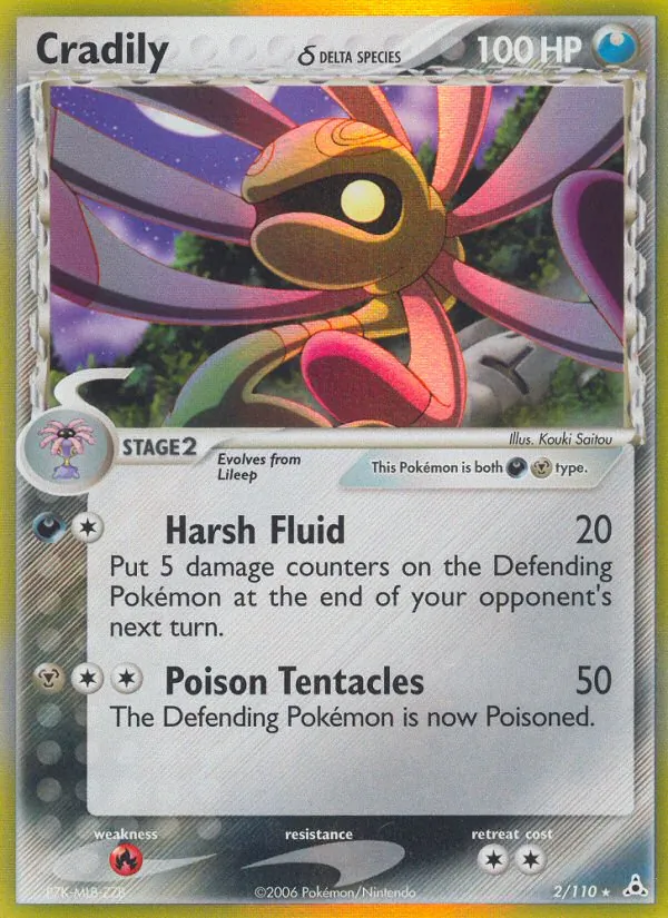 Cradily δ - Holon Phantoms Pokemon Card