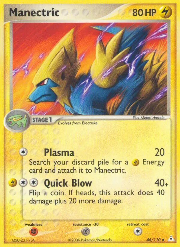 Manectric - Holon Phantoms Pokemon Card