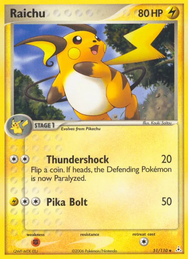 Raichu - Holon Phantoms Pokemon Card