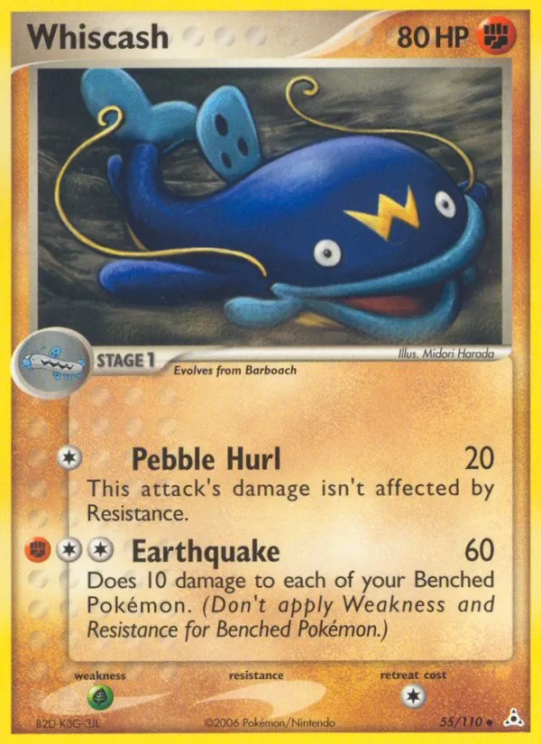 Whiscash - Holon Phantoms Pokemon Card