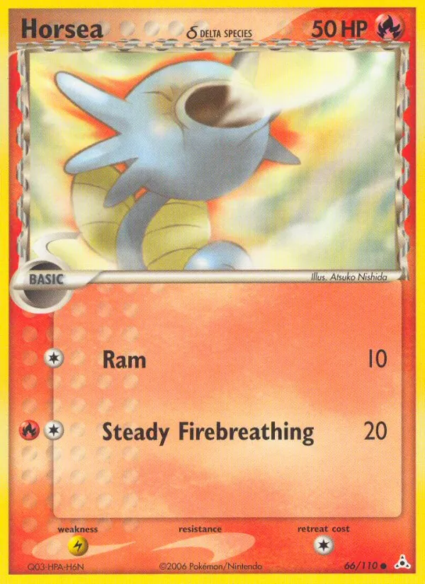 Horsea δ - Holon Phantoms Pokemon Card