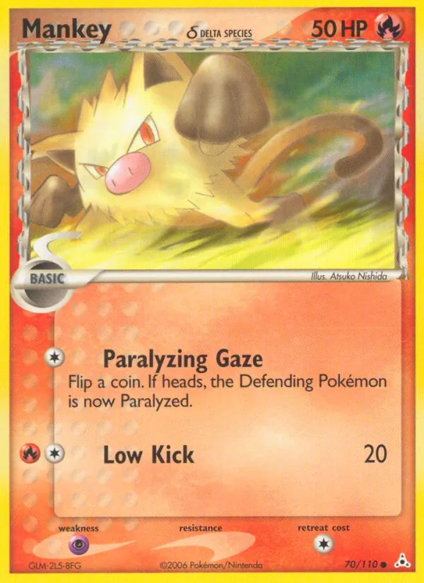 Mankey δ - Holon Phantoms Pokemon Card