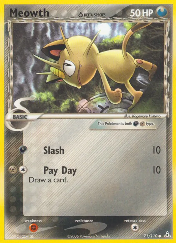 Meowth δ - Holon Phantoms Pokemon Card