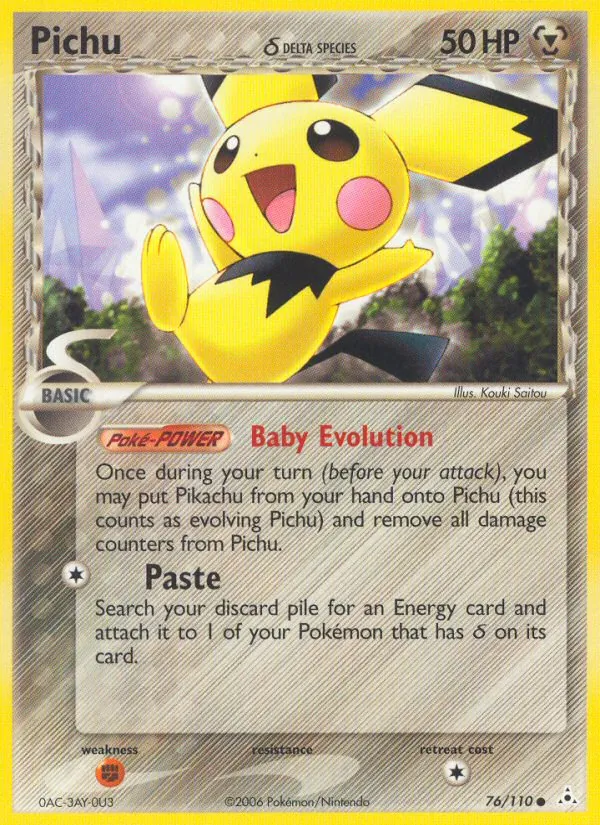 Pichu δ - Holon Phantoms Pokemon Card