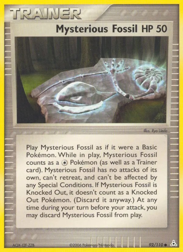 Mysterious Fossil - Holon Phantoms Pokemon Card