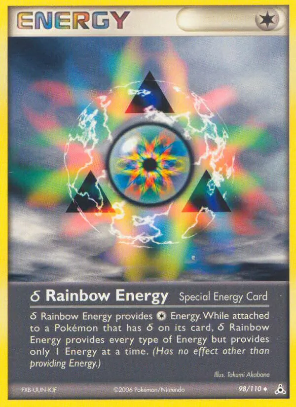 δ Rainbow Energy - Holon Phantoms Pokemon Card