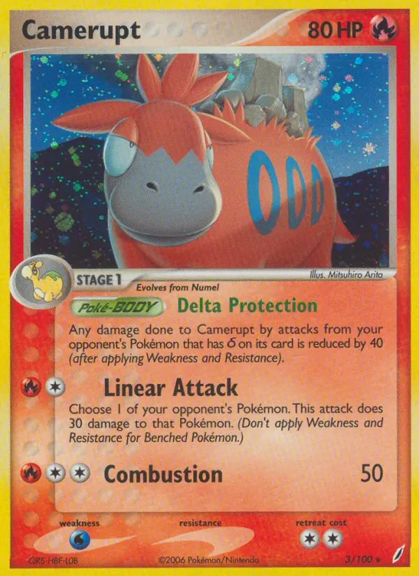 Camerupt - Crystal Guardians Pokemon Card