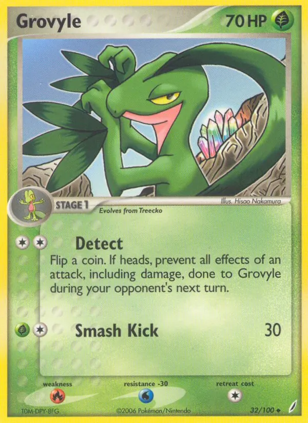 Grovyle - Crystal Guardians Pokemon Card