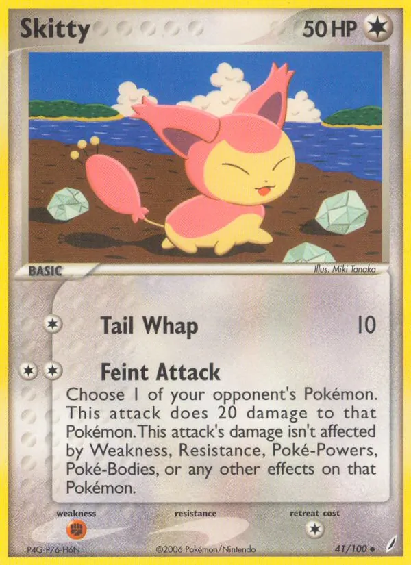 Skitty - Crystal Guardians Pokemon Card