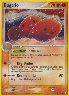 Dugtrio - Crystal Guardians