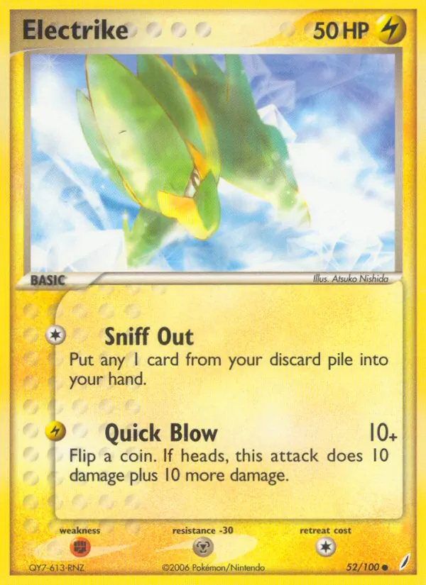 Electrike - Crystal Guardians Pokemon Card