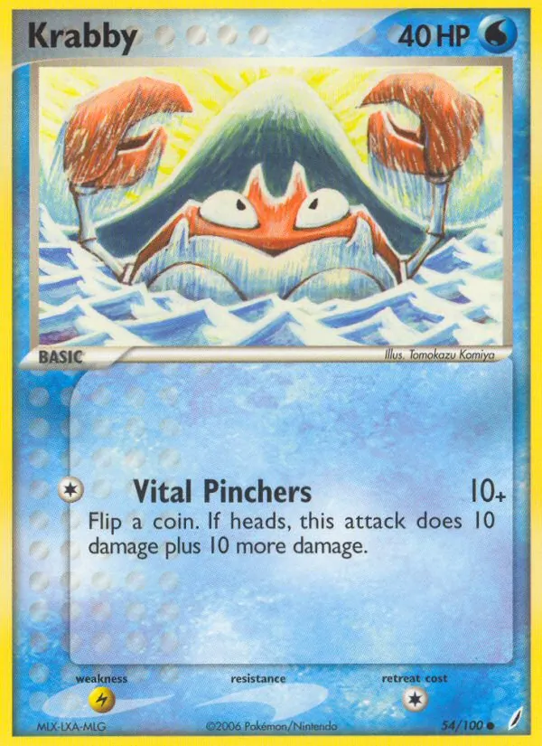 Krabby - Crystal Guardians Pokemon Card