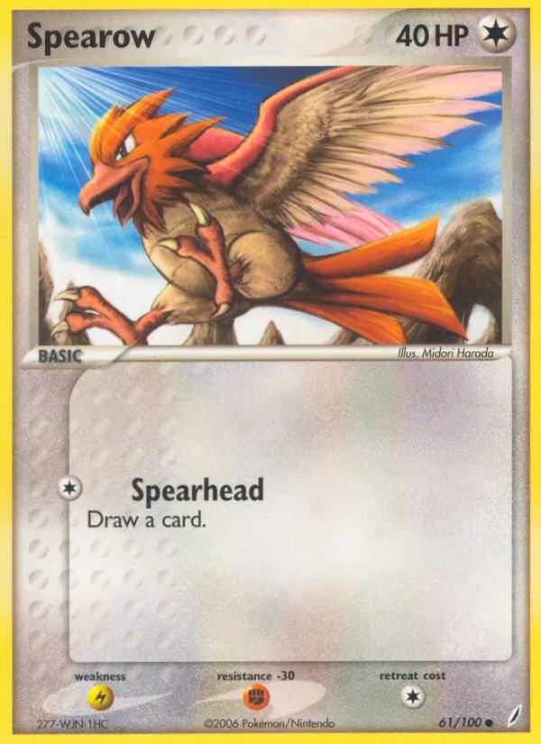 Spearow - Crystal Guardians Pokemon Card