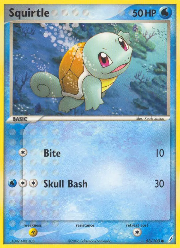 Squirtle - Crystal Guardians Pokemon Card