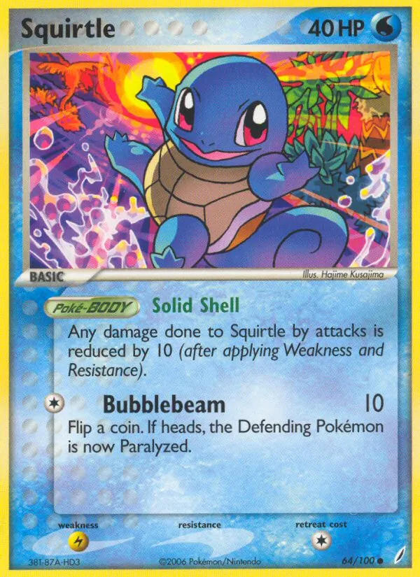 Squirtle - Crystal Guardians Pokemon Card