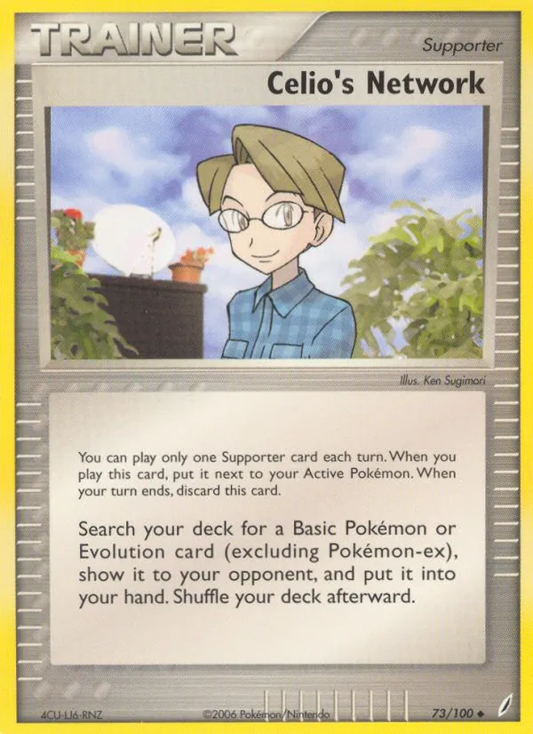 Celio's Network - Crystal Guardians Pokemon Card