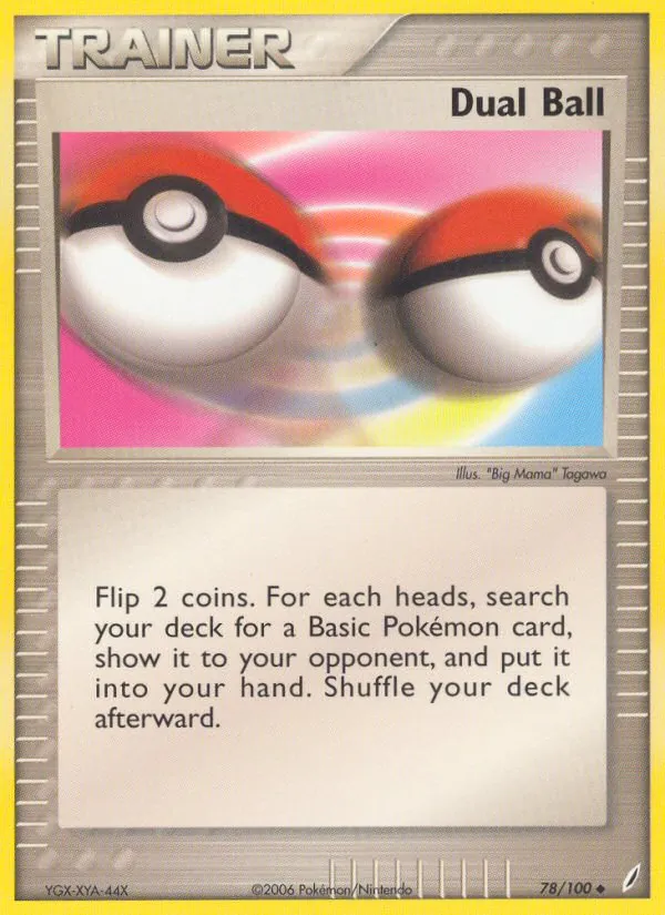 Dual Ball - Crystal Guardians Pokemon Card