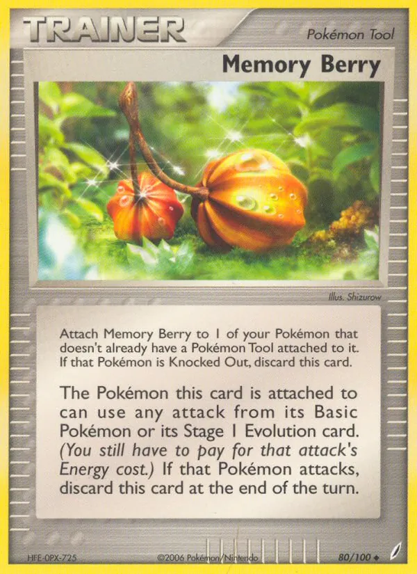 Memory Berry - Crystal Guardians Pokemon Card