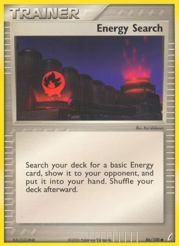 Energy Search - Crystal Guardians Pokemon Card