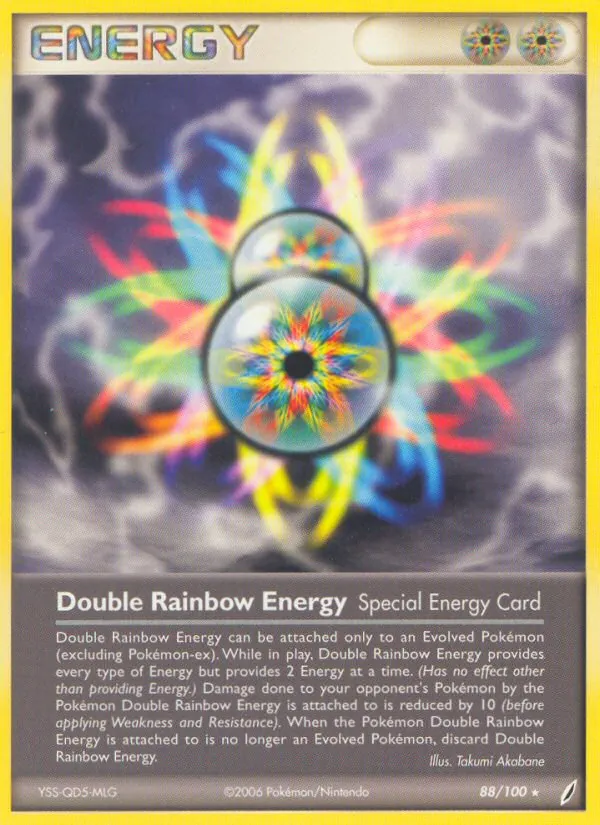 Double Rainbow Energy - Crystal Guardians Pokemon Card