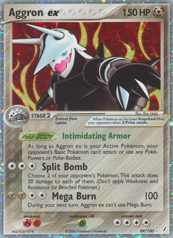Aggron ex - Crystal Guardians Pokemon Card