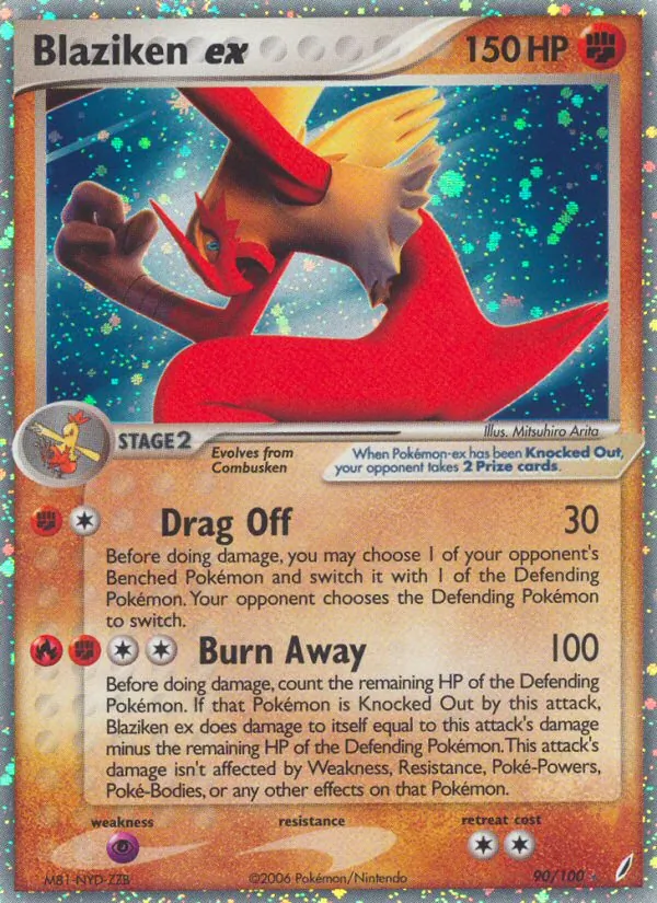 Blaziken ex - Crystal Guardians Pokemon Card