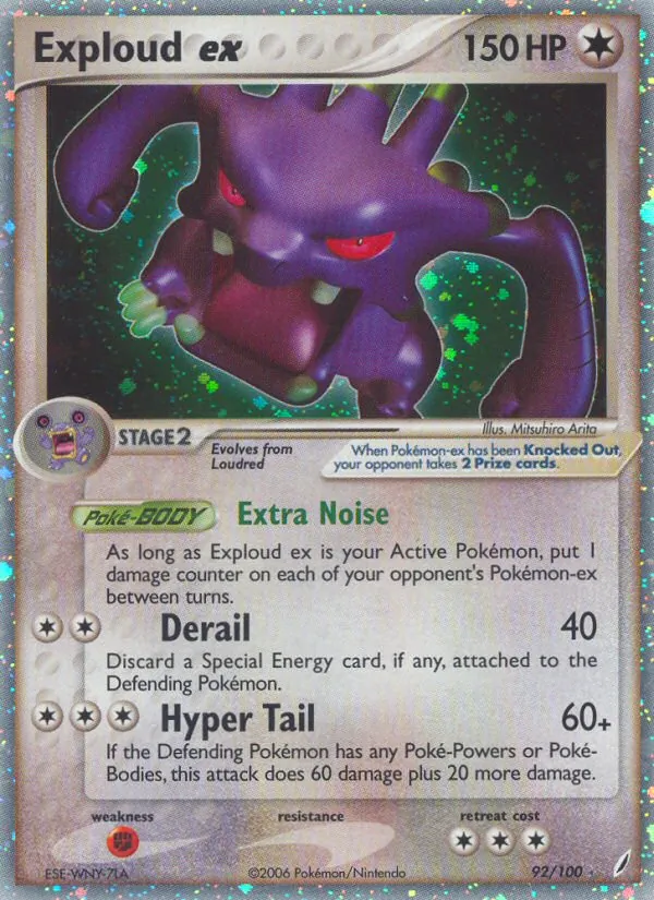 Exploud ex - Crystal Guardians Pokemon Card