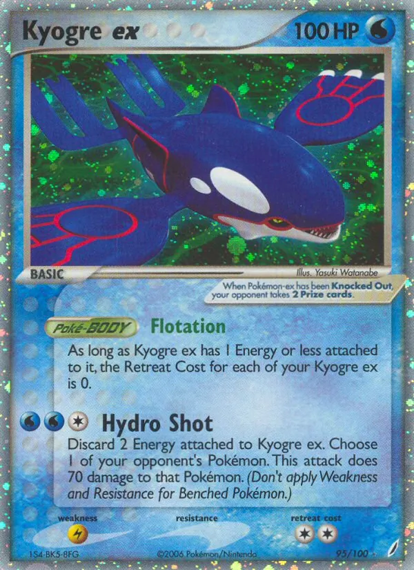 Kyogre ex - Crystal Guardians Pokemon Card