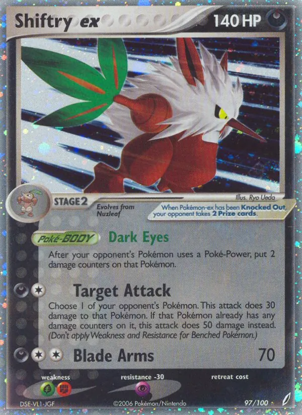Shiftry ex - Crystal Guardians Pokemon Card