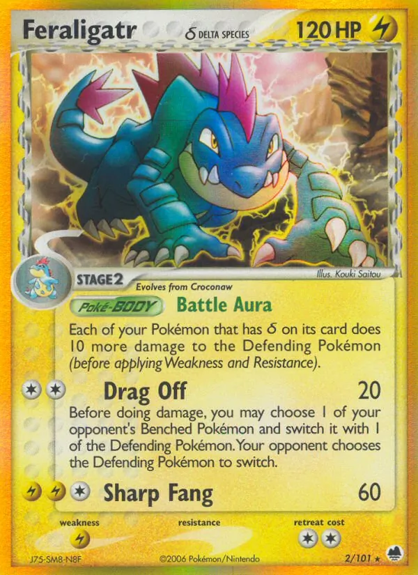 Feraligatr δ - Dragon Frontiers Pokemon Card