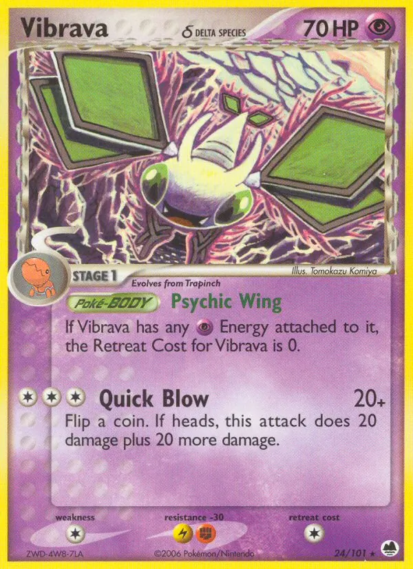 Vibrava δ - Dragon Frontiers Pokemon Card