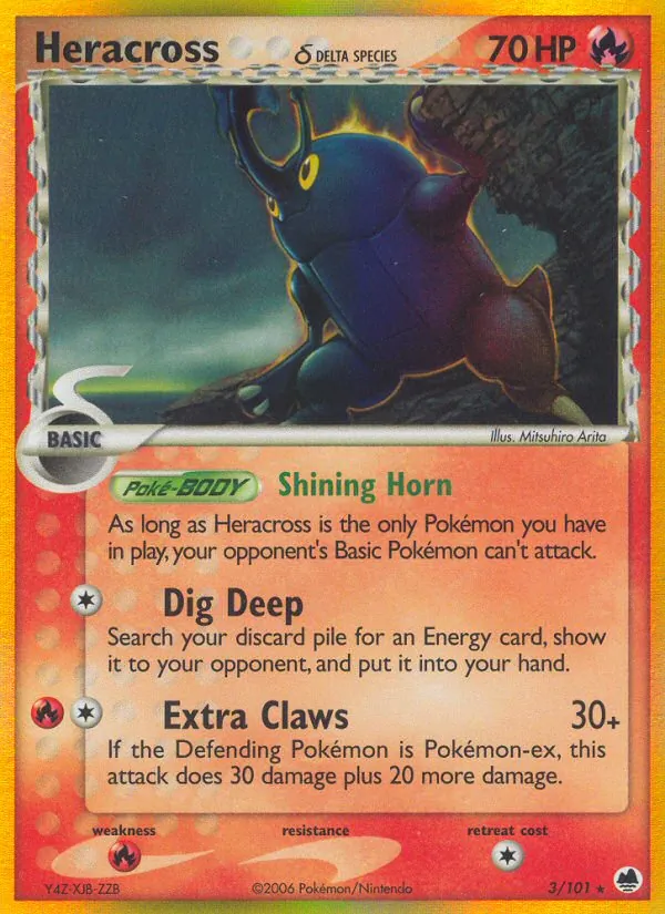 Heracross δ - Dragon Frontiers Pokemon Card