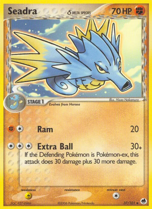 Seadra δ - Dragon Frontiers Pokemon Card