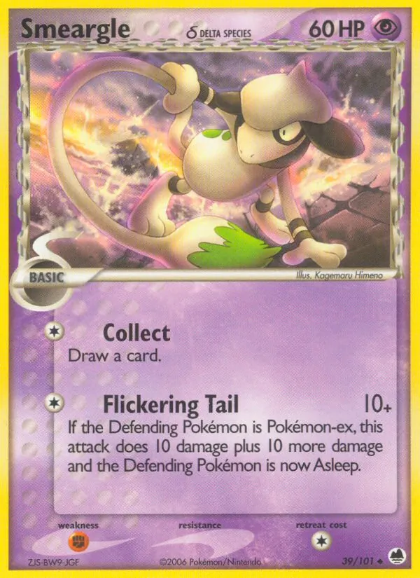 Smeargle δ - Dragon Frontiers Pokemon Card
