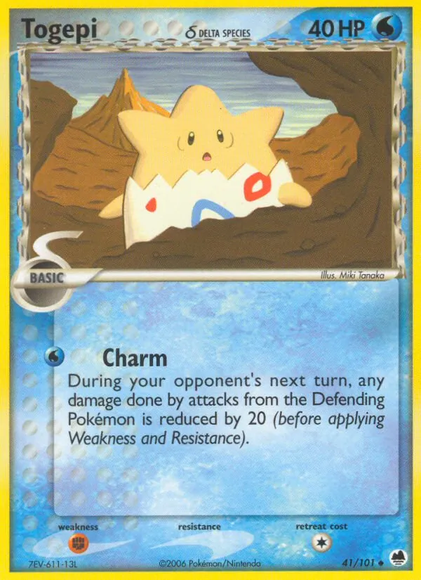 Togepi δ - Dragon Frontiers Pokemon Card