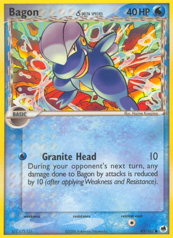 Bagon δ - Dragon Frontiers Pokemon Card