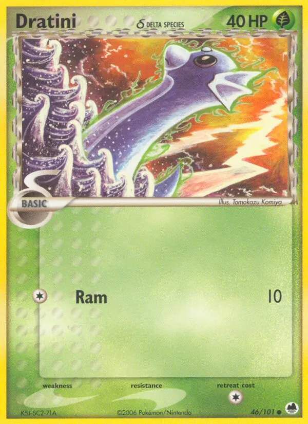 Dratini δ - Dragon Frontiers Pokemon Card