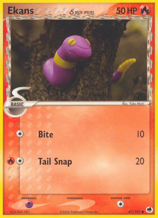 Ekans δ - Dragon Frontiers Pokemon Card