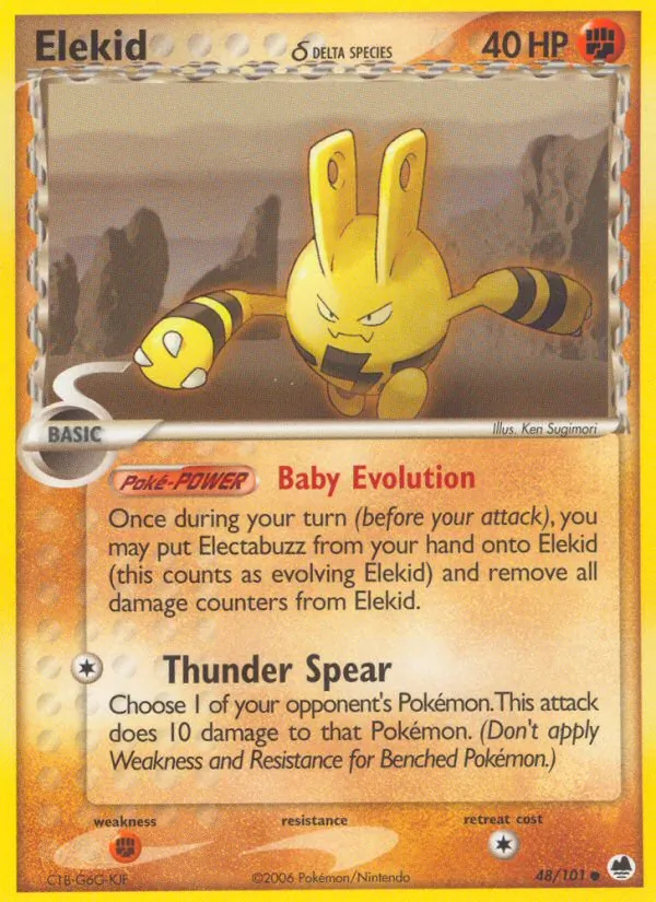 Elekid δ - Dragon Frontiers Pokemon Card