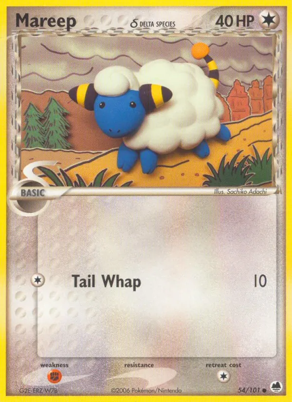 Mareep δ - Dragon Frontiers Pokemon Card