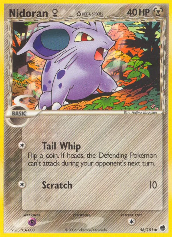 Nidoran♀ δ - Dragon Frontiers Pokemon Card