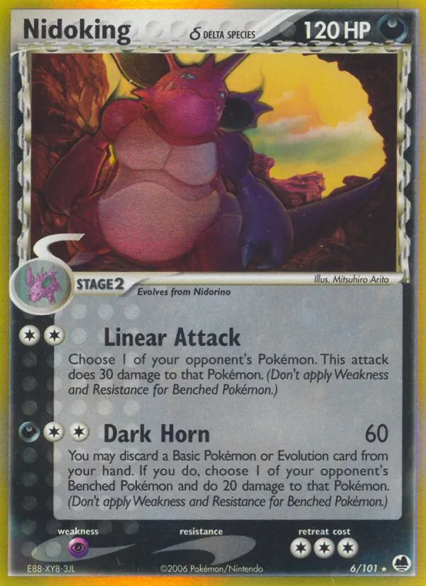 Nidoking δ - Dragon Frontiers Pokemon Card