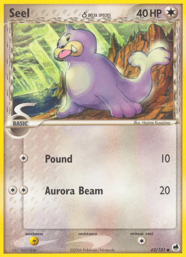 Seel δ - Dragon Frontiers Pokemon Card
