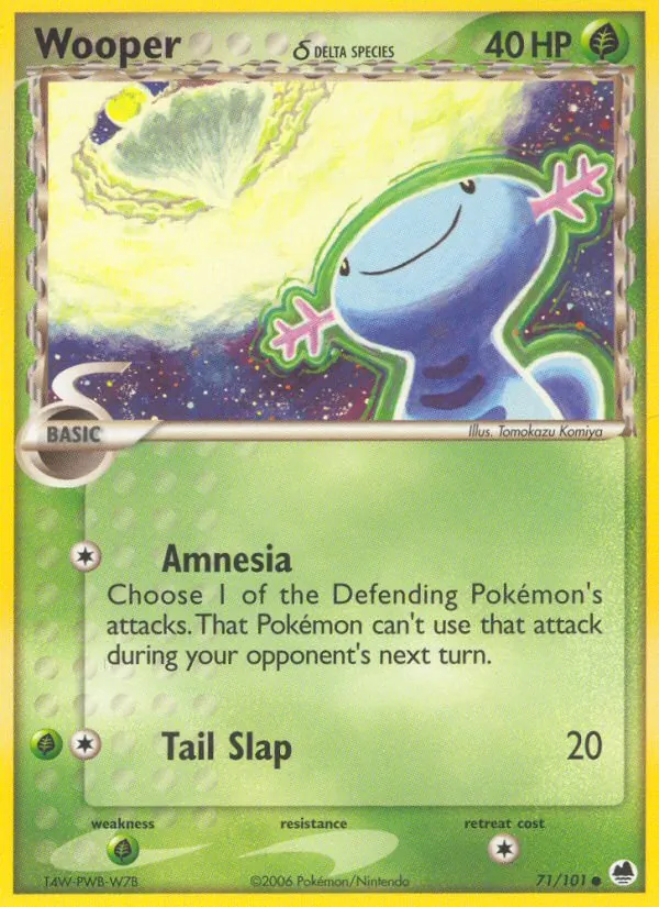 Wooper δ - Dragon Frontiers Pokemon Card