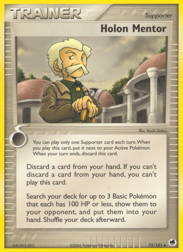 Holon Mentor - Dragon Frontiers Pokemon Card