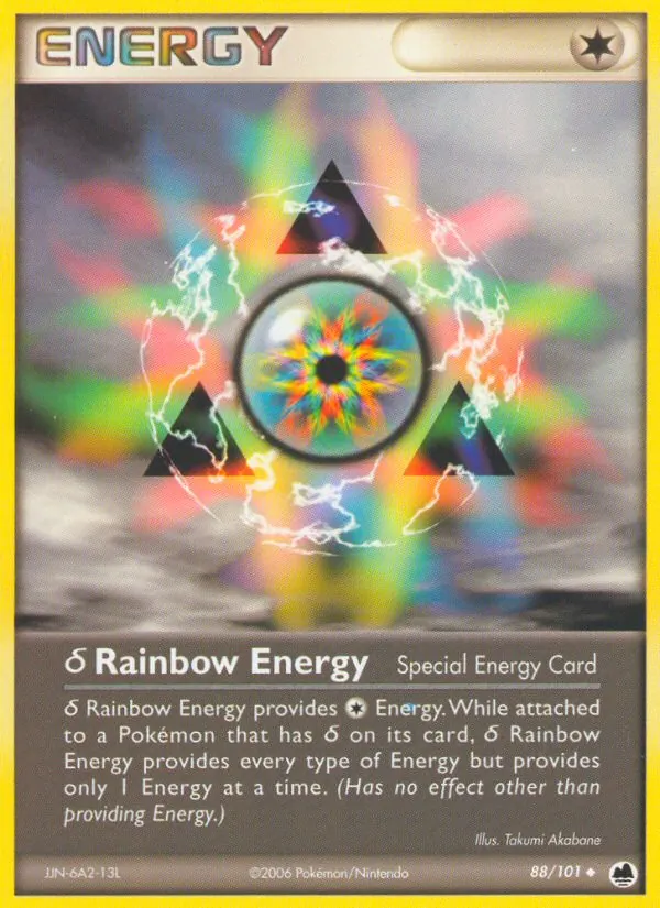 δ Rainbow Energy - Dragon Frontiers Pokemon Card