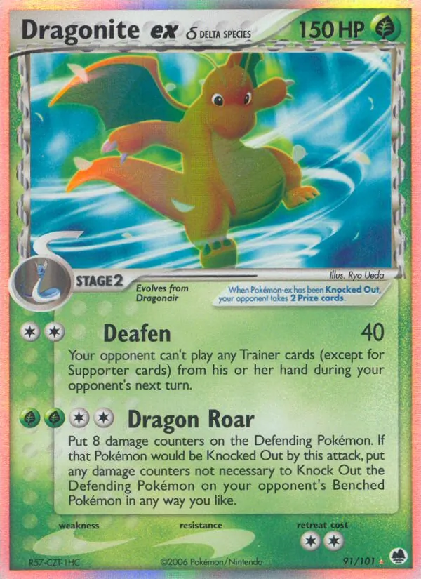 Dragonite ex δ - Dragon Frontiers Pokemon Card