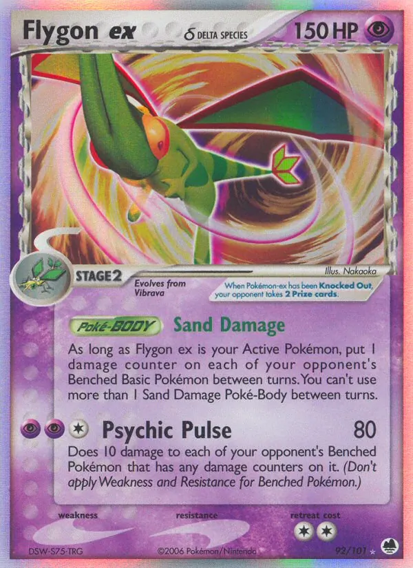 Flygon ex δ - Dragon Frontiers Pokemon Card
