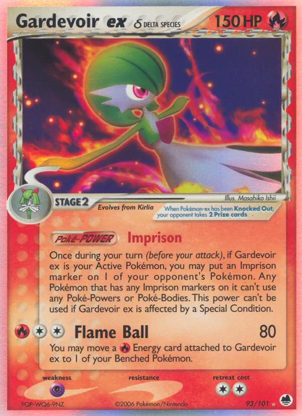 Gardevoir ex δ - Dragon Frontiers Pokemon Card